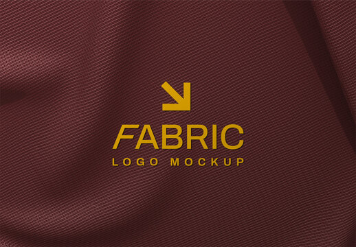 Fabric Logo Mockup PSD Template