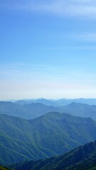 Obraz premium Beautiful natural scenery from Sobaeksan Mountain, Korea