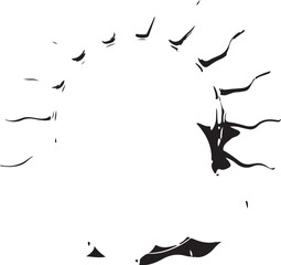 Sun and Cloud Weather Icon Isolated on Vector Illustration.