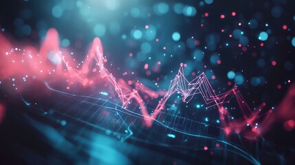 Obraz premium orgic data stream from an organic digital health record