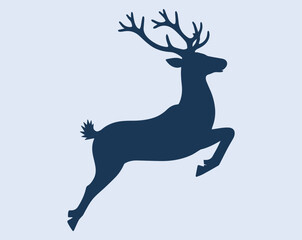 Christmas deer vector illustration