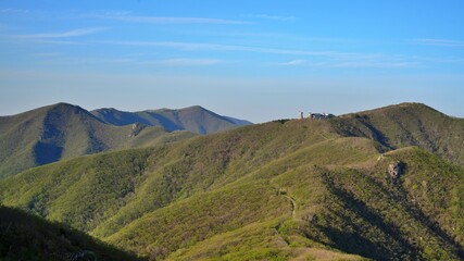 Beautiful natural scenery from Sobaeksan Mountain, Korea