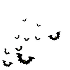 Naklejka premium Halloween Flying Bat Silhouette