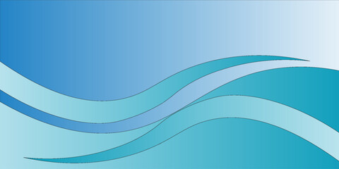 Blue and white business wave banner background.modern Eps10