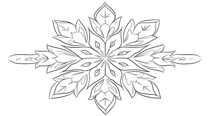 Ornate snowflake design