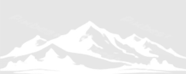 Dotted halftone waves. Abstract liquid shapes, wave effect dotted gradient texture waves isolated vector symbols set. Halftone graphic dots waves. Wave dotted halftone
