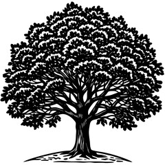 A seamless black and white pattern of a currant plant with a branch of ripe berries and leaves