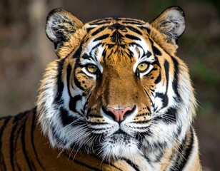 Naklejka premium Close-up tiger portrait