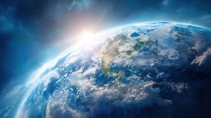 Stunning View of Earth from Space Captured with Brilliant Sunrise