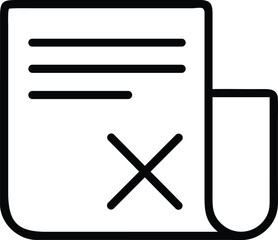 censorship newspaper outline icon