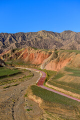 Colorful Danxia Scenic Area, Zhangye City, Gansu Province