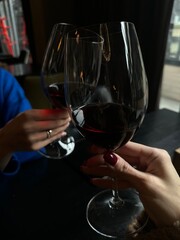 two glasses of wine
