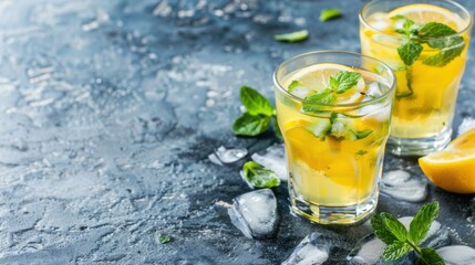 Summer Refreshments: Cold Citrus Drinks &ndash; Lemonade, Lime Cocktails & Fresh Juice Smoothies