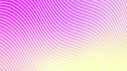 Pink yellow abstract vector background with wavey lines for wab banner, header, cover, poster, backdrop.