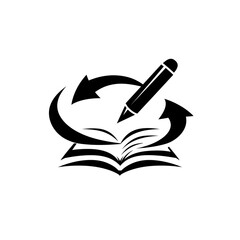 Abstract geometric pattern of interconnected lines and shapes in shades of blue and white