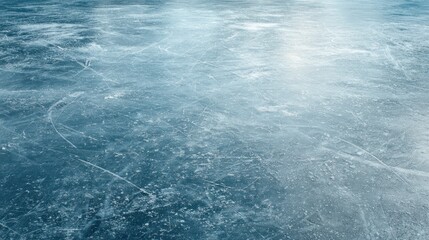 Clear Ice Surface with Textures and Patterns for Background Use