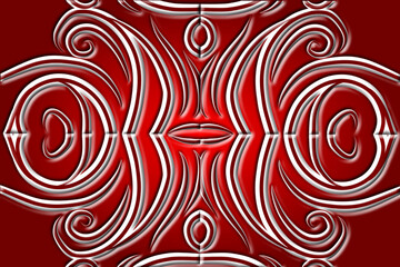 Fototapeta premium paper cut Beautiful classic design colourful background with flower leaf line art pattern of indonesian culture traditional batik 