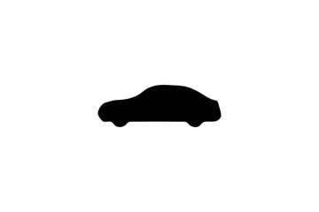 Car Side View Silhouette for Web, App, and UI Design -Isolated 64x64 Vector Icon