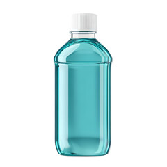 Clear Pixel Image of Mouthwash Bottle Isolated on White Background