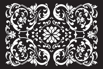 Decorative Floral Pattern Laser Cut