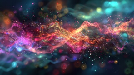 Abstract colorful swirling pattern background