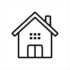 Fototapeta premium House icon symbol illustration logo for you on white background