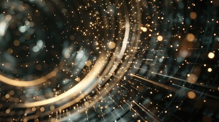 Golden abstract design background