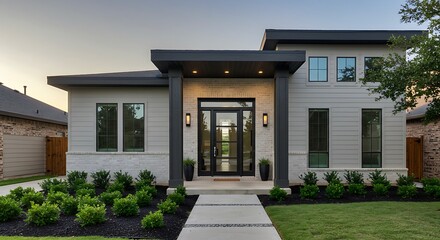 Dallas, texas - June 4th 2023: a home entrance
