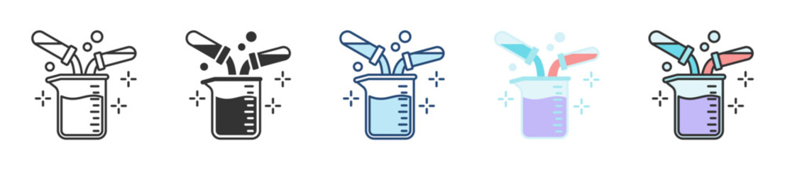 Experiment Icon Set Multiple Style Collection © nuricon