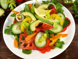 Fresh Salad Nicoise with Avocado