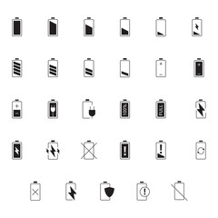 Rechargeable Battery and Power Symbols