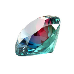 Fototapeta premium Stunning Blue Green Gemstone with Red Center for Jewelry Design Inspiration