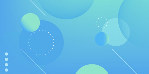 abstract fluid background with blue color. Geometric wallpaper with circle. Minimal fluid background for posters, placards, brochures, banners, web pages, headers, covers, and other. Eps10 vector