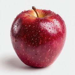 Red Apple With Water Droplets