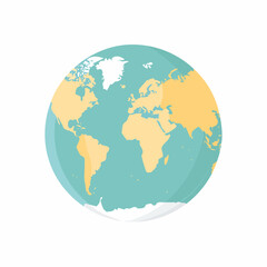 Fototapeta premium globe on white background