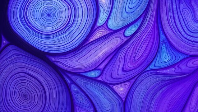 Abstract swirling blue and purple organic forms - Powered by Adobe