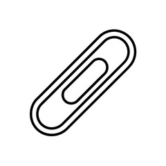 Obraz premium A simple paperclip icon on transparent background