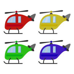 colorful chopper  vector