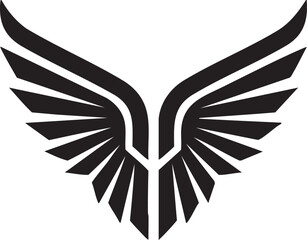 Fototapeta premium Abstract Geometric Eagle Wings Logo