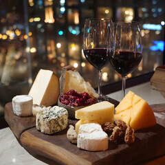 cheese and wine