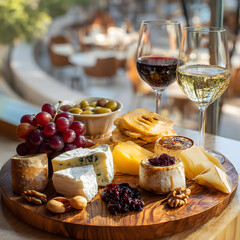 cheese and wine