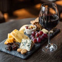 cheese and wine
