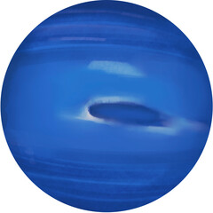 Handdrawn Neptune Illustration © Naja Edukasi