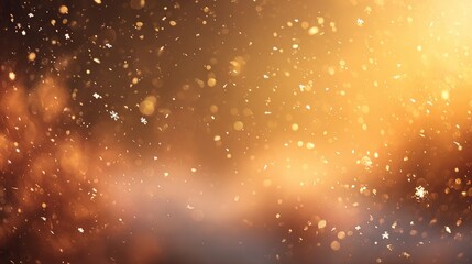 precipitation. Delicate snowflakes drifting through amber light, forming a dreamy bokeh backdrop of winter serenity. travel magazines.