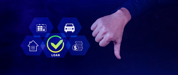 Loan, Financial loan agreement concept, investment and finance concept, fundraising, Personal Loan Assessment and Loans concept. Financial loan agreement