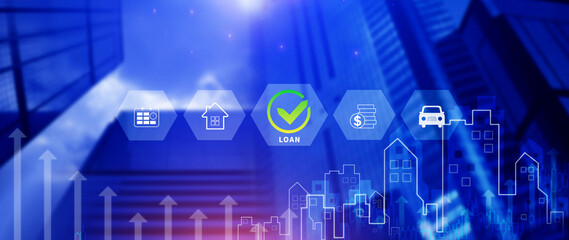 Loan, Financial loan agreement concept, investment and finance concept, fundraising, Personal Loan Assessment and Loans concept. Financial loan agreement