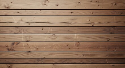 Natural Wood Planks Texture Background with Visible Grain and Knots.
