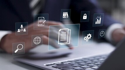 Document management system with AI technology, online documentation database and digital file storage system software, records keeping, database technology, file access, doc sharing. - Powered by Adobe