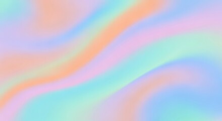 Obraz premium Vibrant Pastel Color Swirls Abstract Background Soft Gradient Blend