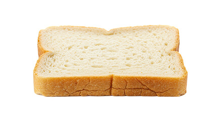 Two slices of white bread side by side on a white background.